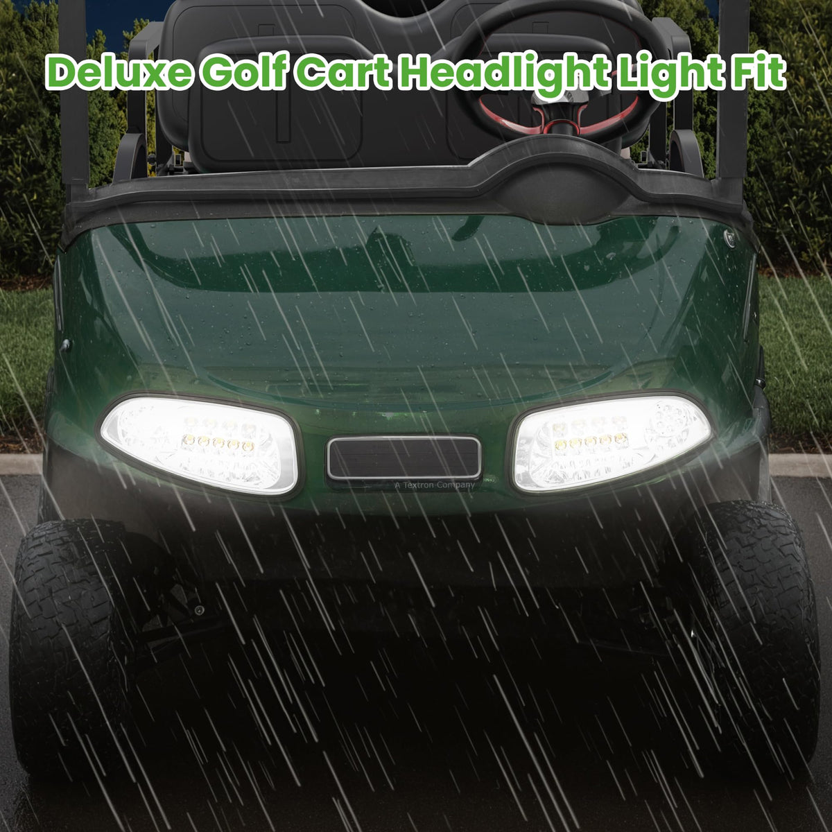 10L0L headlight wiring harness for EZGO RXV enables plug-and-play installation.