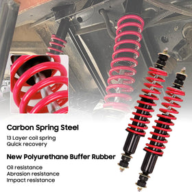 10L0L EZGO rear shock dampening for a smoother ride on rough roads.