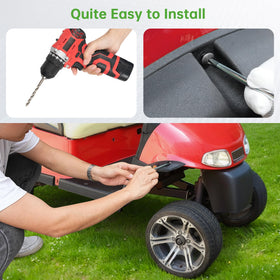 10L0L EZGO RXV fender flare with reflectors for night visibility