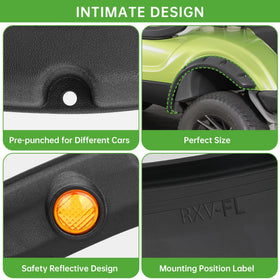 10L0L EZGO RXV front flare for 2008-2015 improves visibility and protection