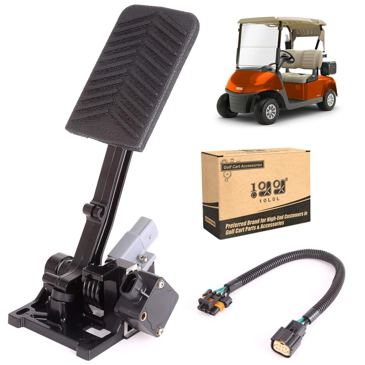 10L0L EZGO RXV accelerator pedal assembly for smooth throttle control