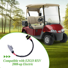 10L0L EZGO RXV compatibility pedal switch with close-up install-ready connectors.