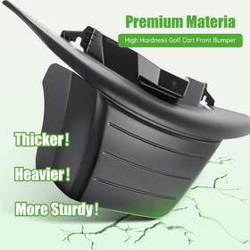 10L0L EZGO RXV bumper close-up highlighting durable finish.