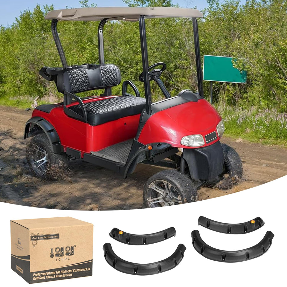 10L0L EZGO RXV front fender flare for precise fit and debris protection.