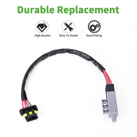 10L0L EZGO RXV harness and jumper connector for easy installation.
