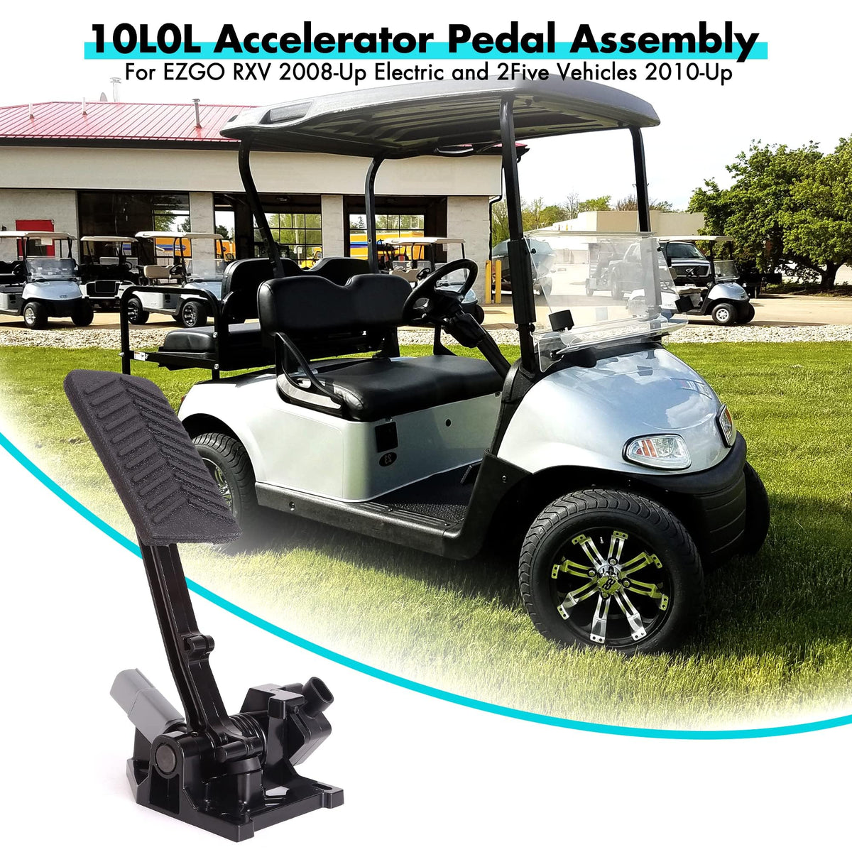 Installed 10L0L EZGO RXV accelerator pedal in cart