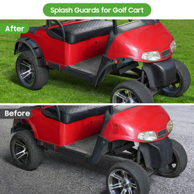 10L0L EZGO RXV rear fender flare improves coverage and mud defense.