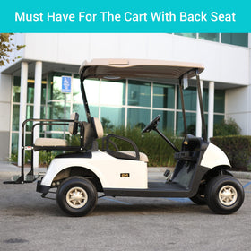10L0L EZGO RXV ride quality gains from rear leaf spring upgrade.