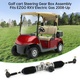 10L0L EZGO RXV steering rack and pinion, installation-ready for 2008+ models