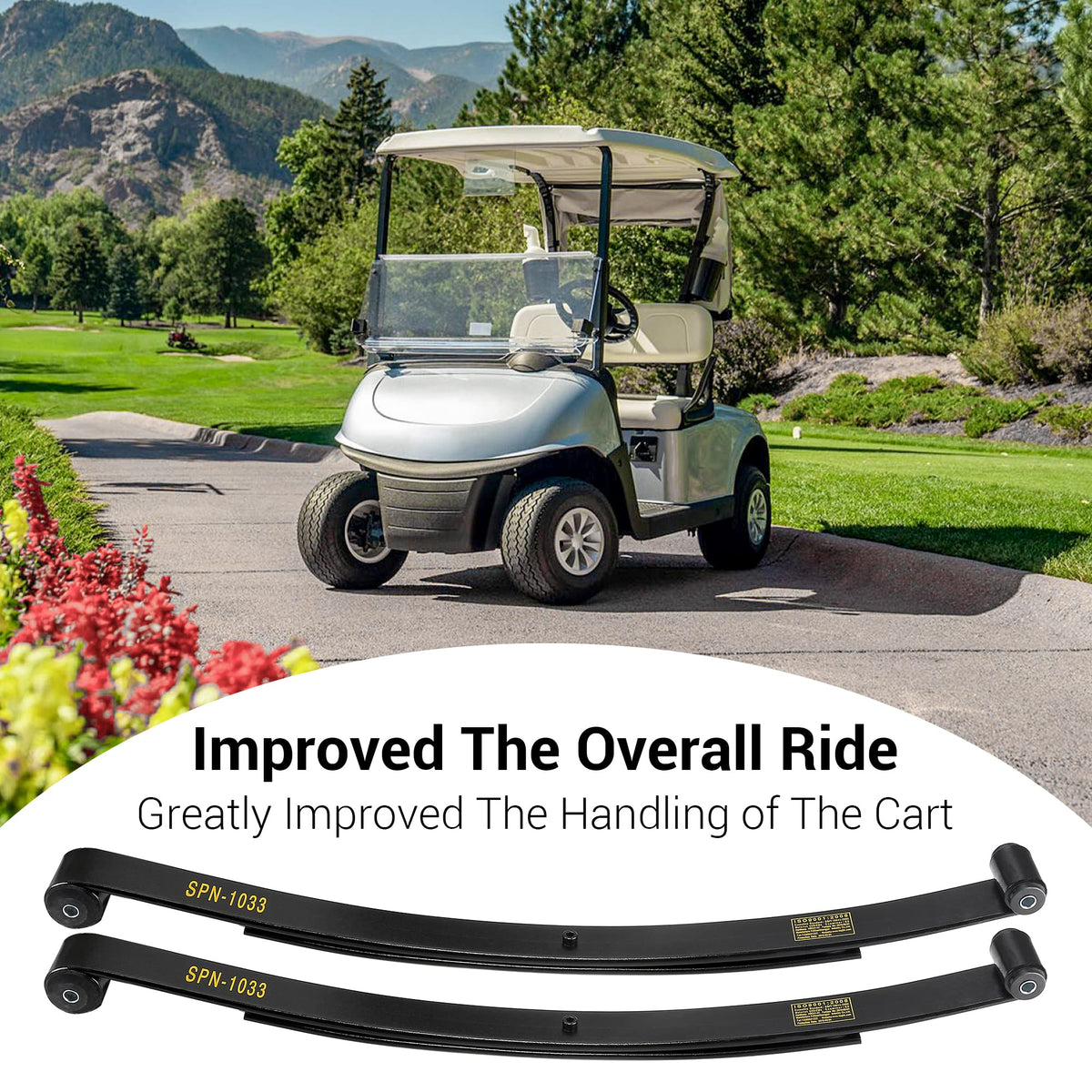 10L0L EZGO RXV U-bolts secure rear suspension for confident rides.
