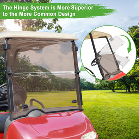 10L0L EZGO RXV windshield made of durable PC material