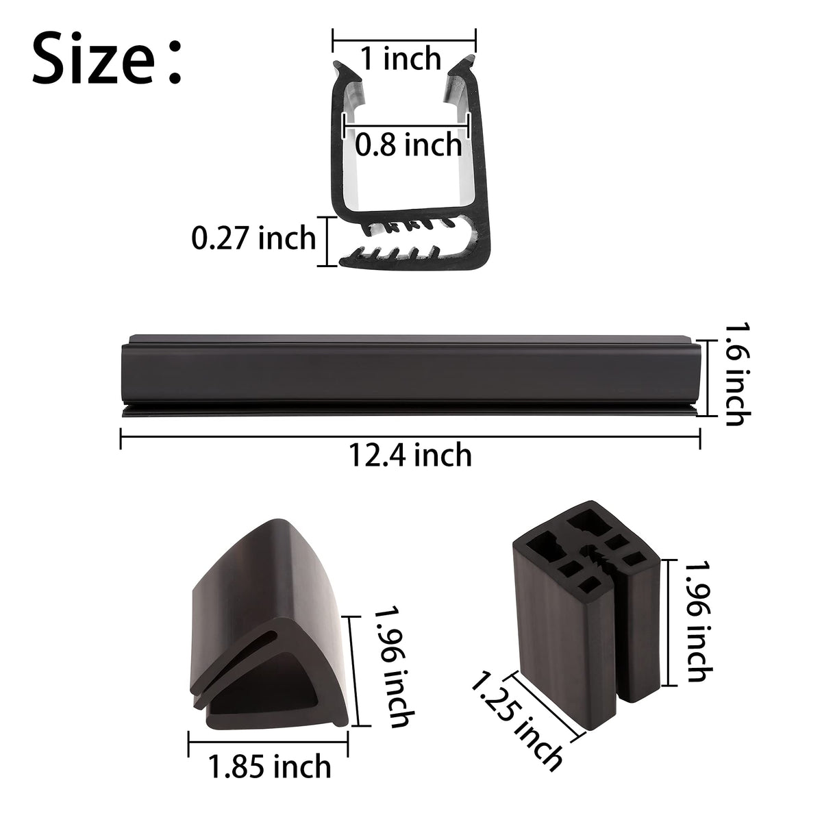 Screws and nuts included in the EZGO windshield kit for secure mounting
