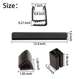 Screws and nuts included in the EZGO windshield kit for secure mounting