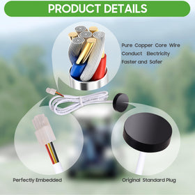 10L0L EZGO 36V speed sensor with clear wiring for replaceable ease.