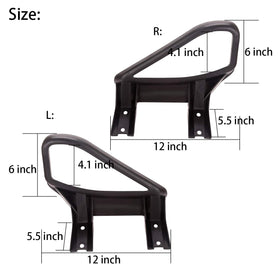 10L0L EZGO TXT left arm rest hip restraint installed for driver comfort.
