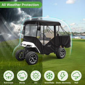 10L0L EZGO TXT enclosure durable 600D Oxford fabric guards against weather
