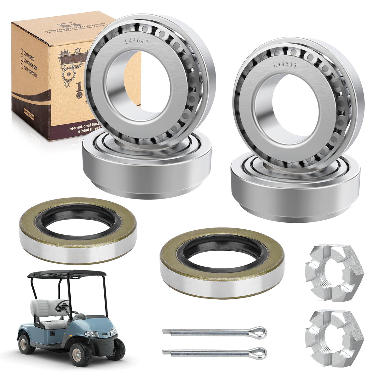 10L0L EZGO TXT bearing cone for precise front-end fit.