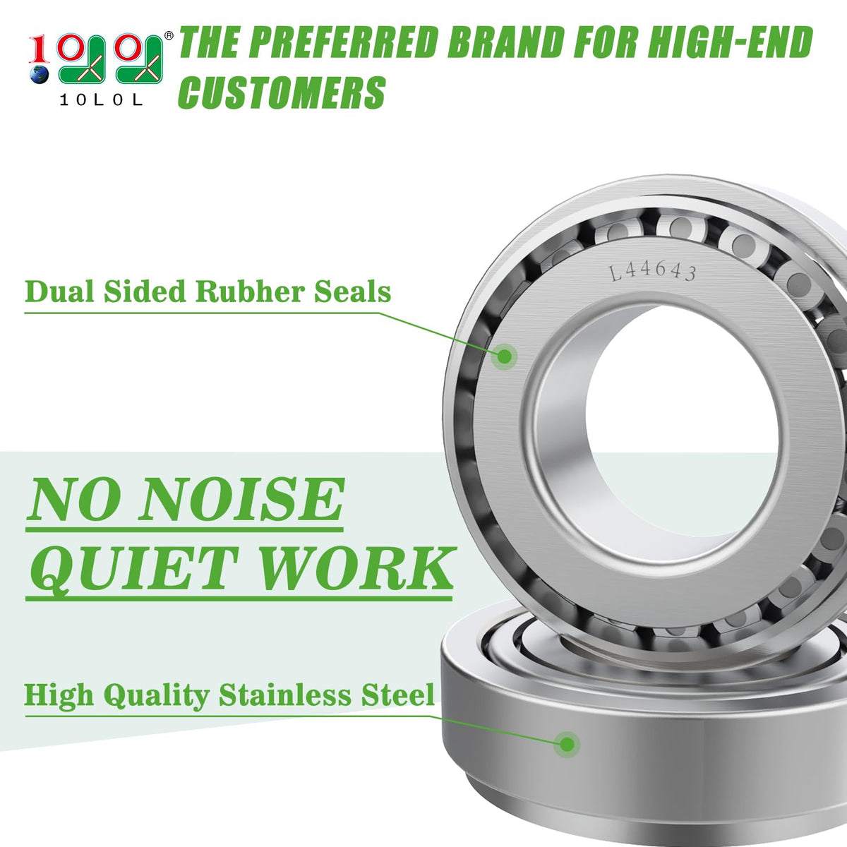 10L0L EZGO TXT bearing race for durable wheel performance.