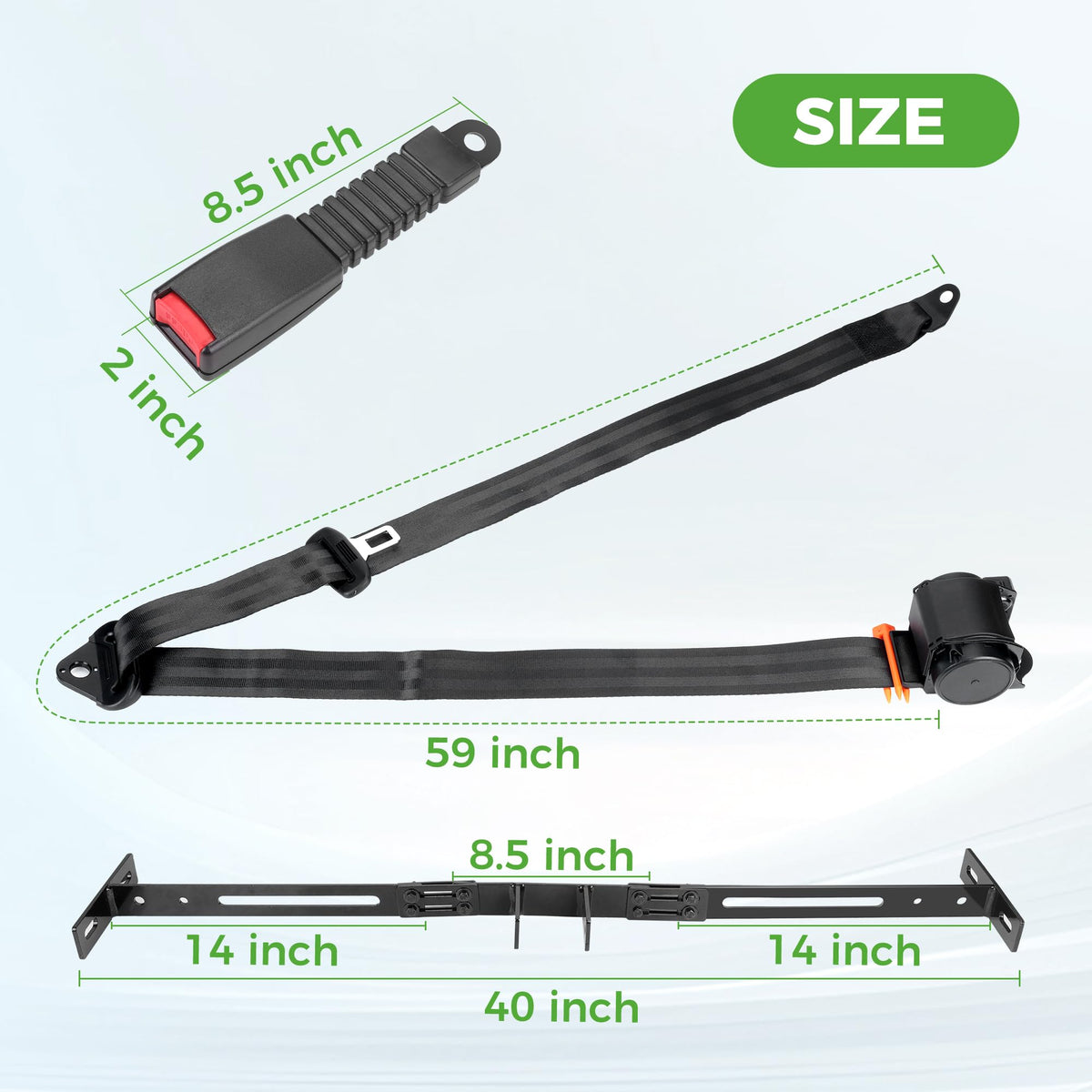 10L0L belt kit supports EZGO TXT and Club Car models for safer rides