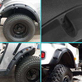 10L0L EZGO TXT fender flare assembly shows rugged hardware included.
