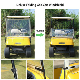 10L0L EZGO TXT-fit windshield enables quick fold and unfold use.