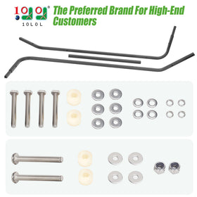 10L0L EZGO Medalist TXT front roof struts reduce sway on rough roads.