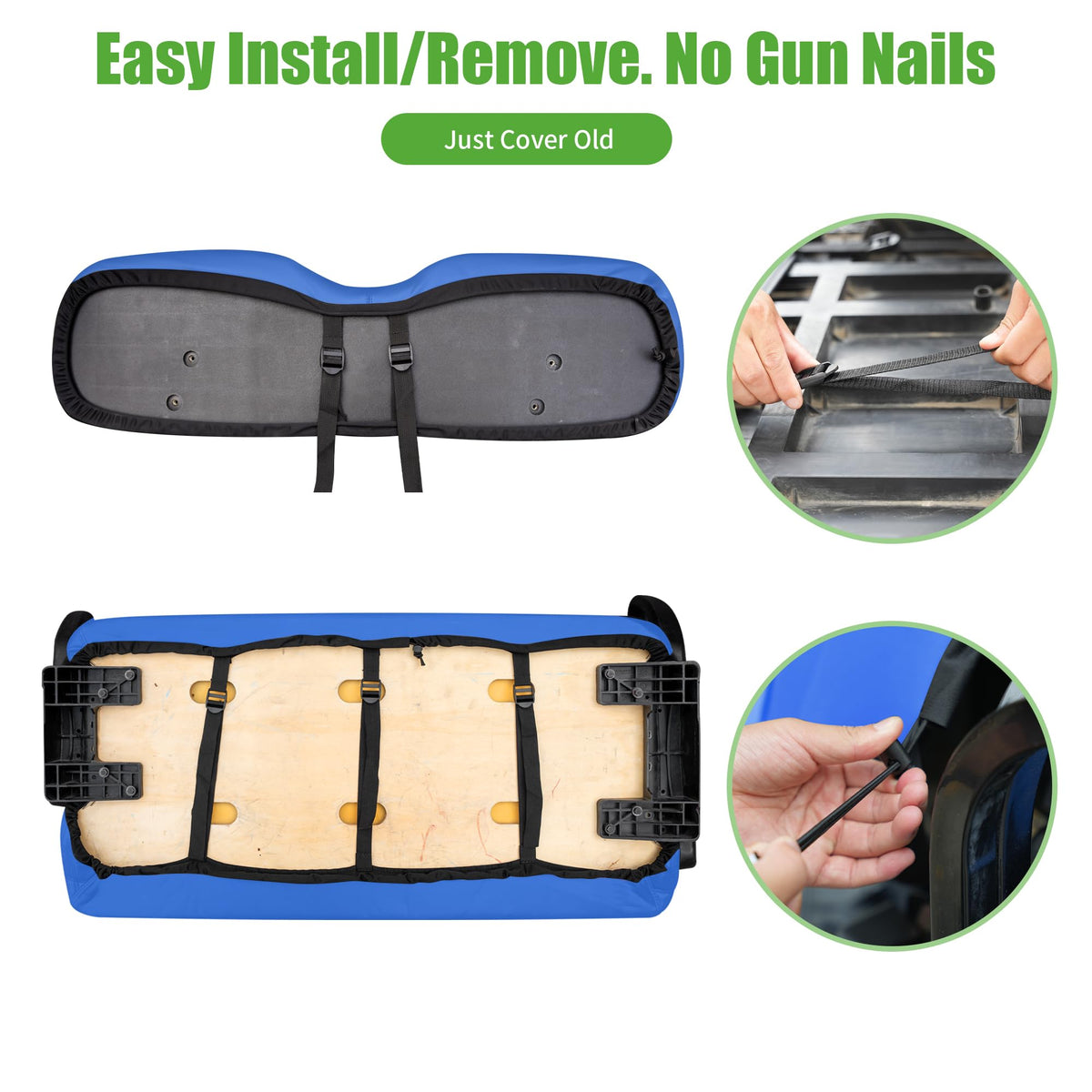10L0L ezgo-txt front-seat protection reduces wear and sun damage
