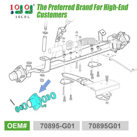 10L0L aluminum hub 70895-G01 for EZGO TXT and ST series durability