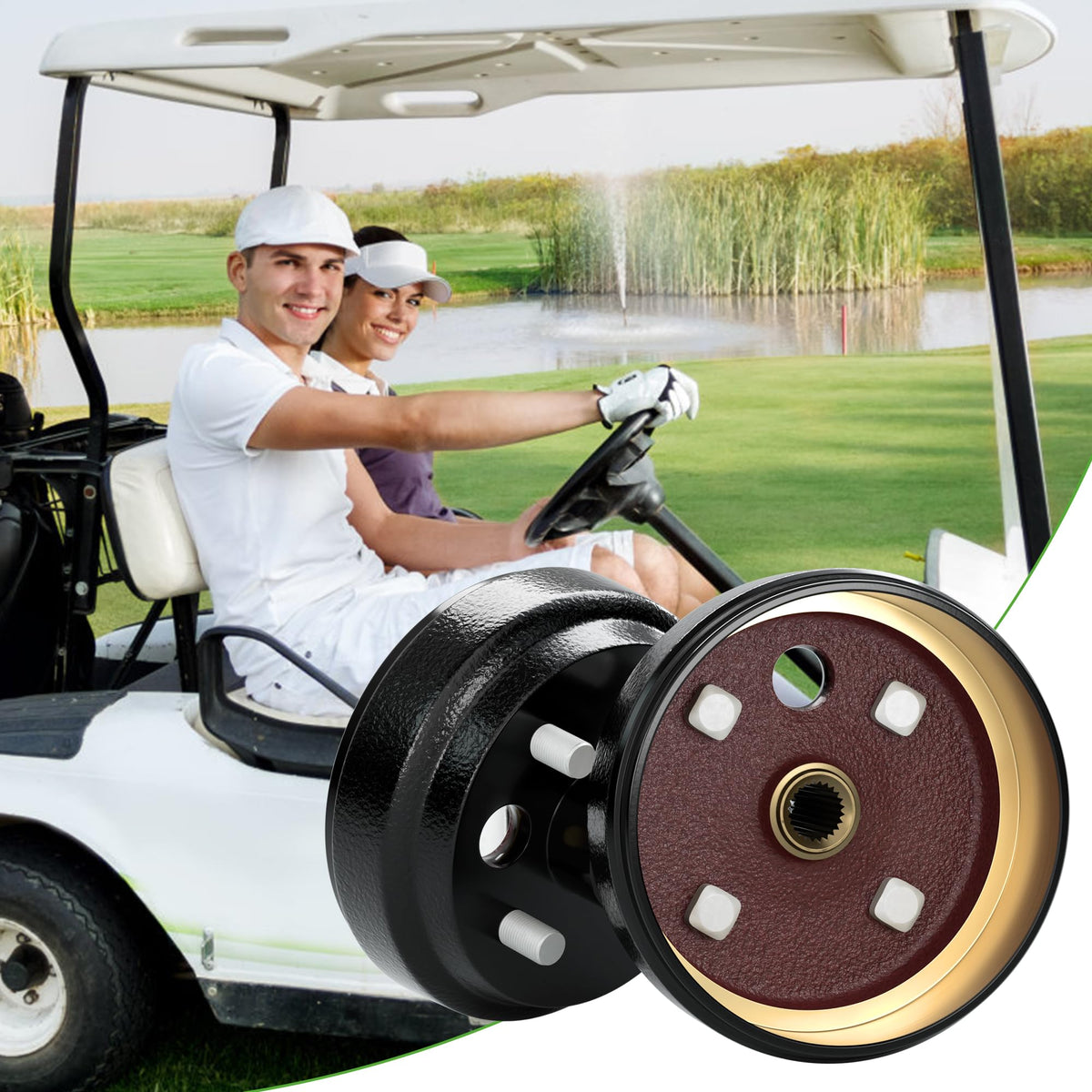 10L0L ezgo TXT hub spline compatibility closeup for quiet operation
