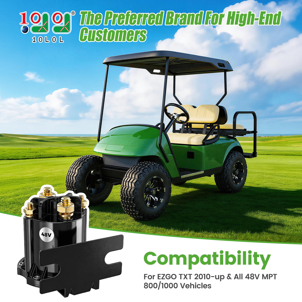 10L0L EZGO TXT installation area, direct replacement for seamless maintenance
