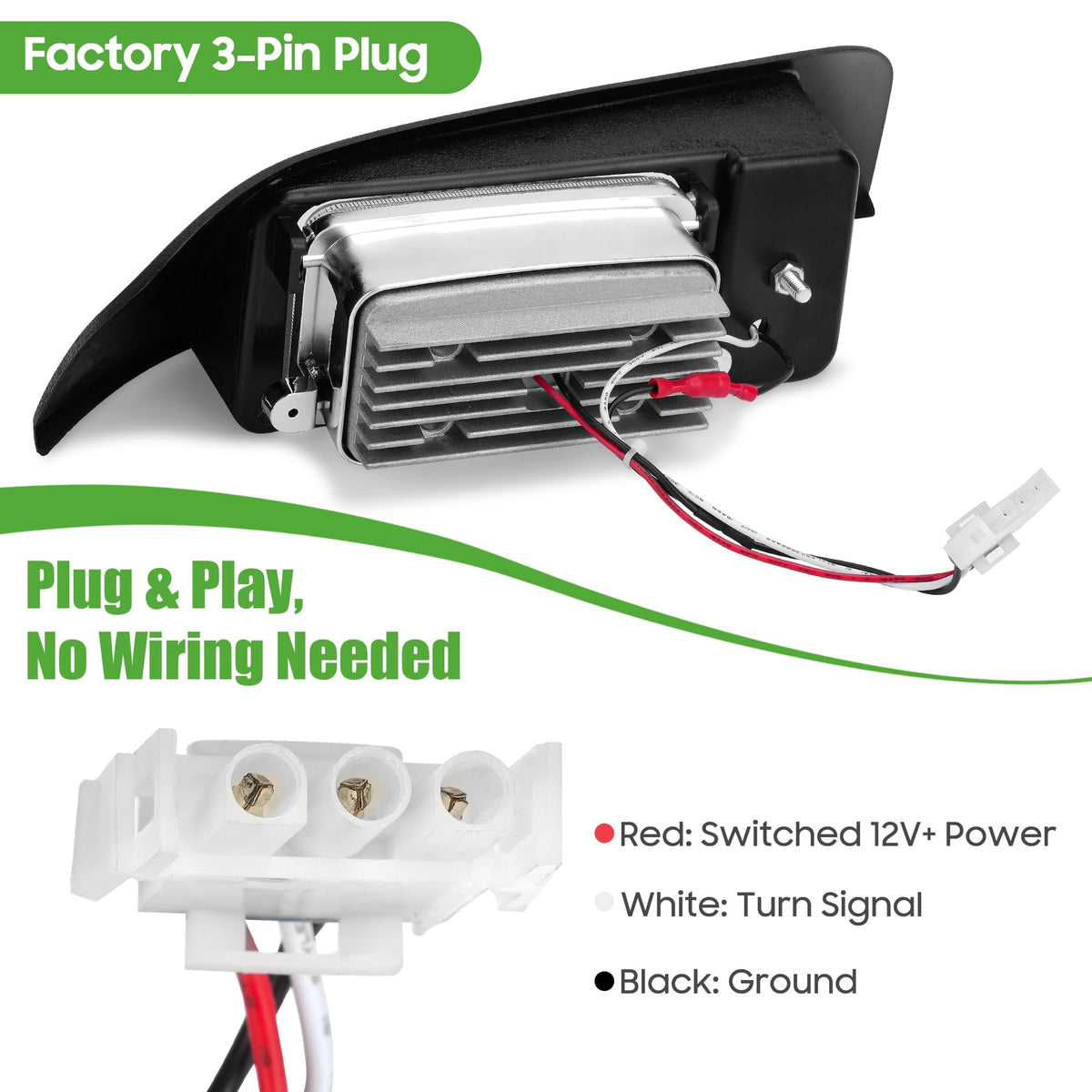 10L0L EZGO TXT 12V low-draw LED ahead of a cart for fuel efficiency