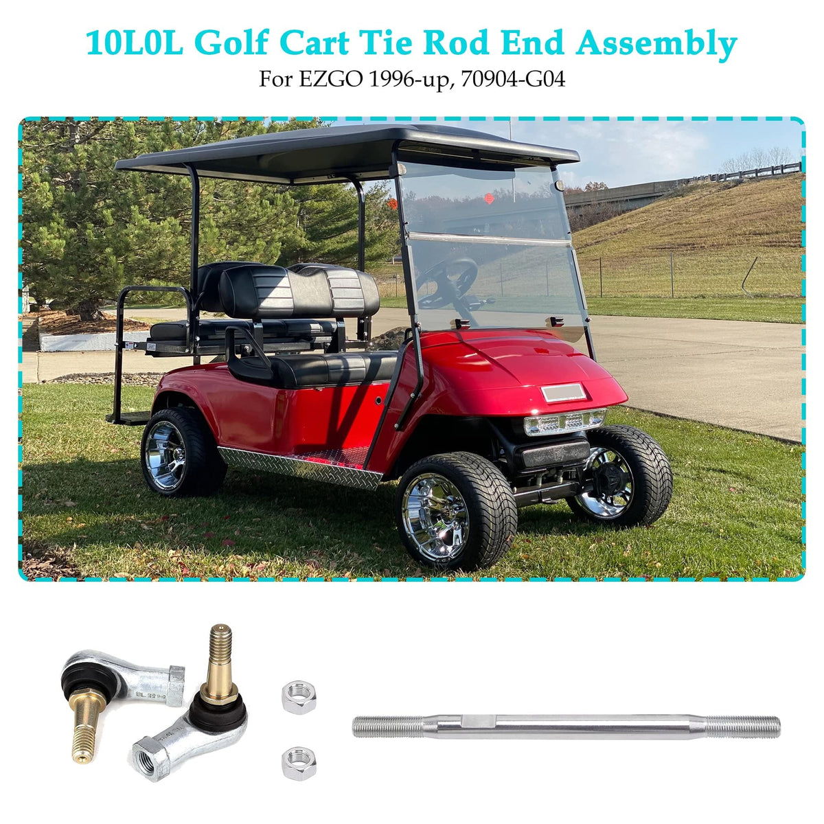 10L0L EZGO TXT left-hand thread end compatible with steering