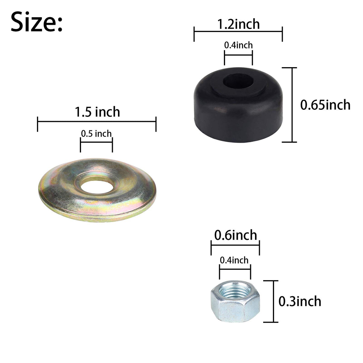 10L0L EZGO TXT Marathon bushing kit improves ride comfort