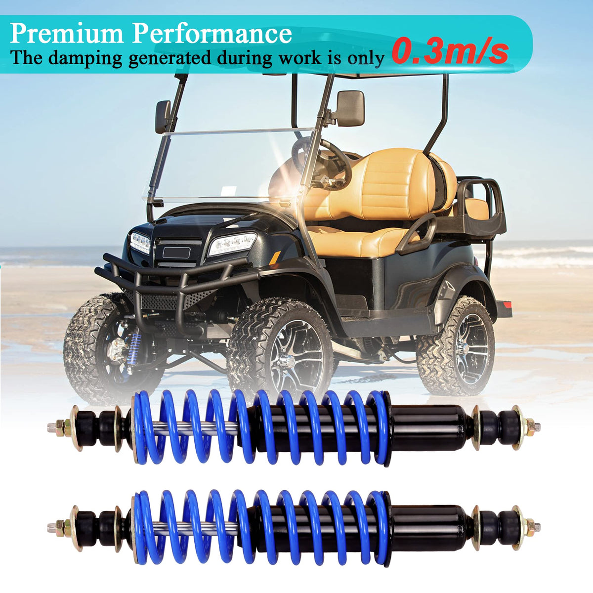 10l0L EZGO TXT Medalist front shock absorber compatible since 1994.