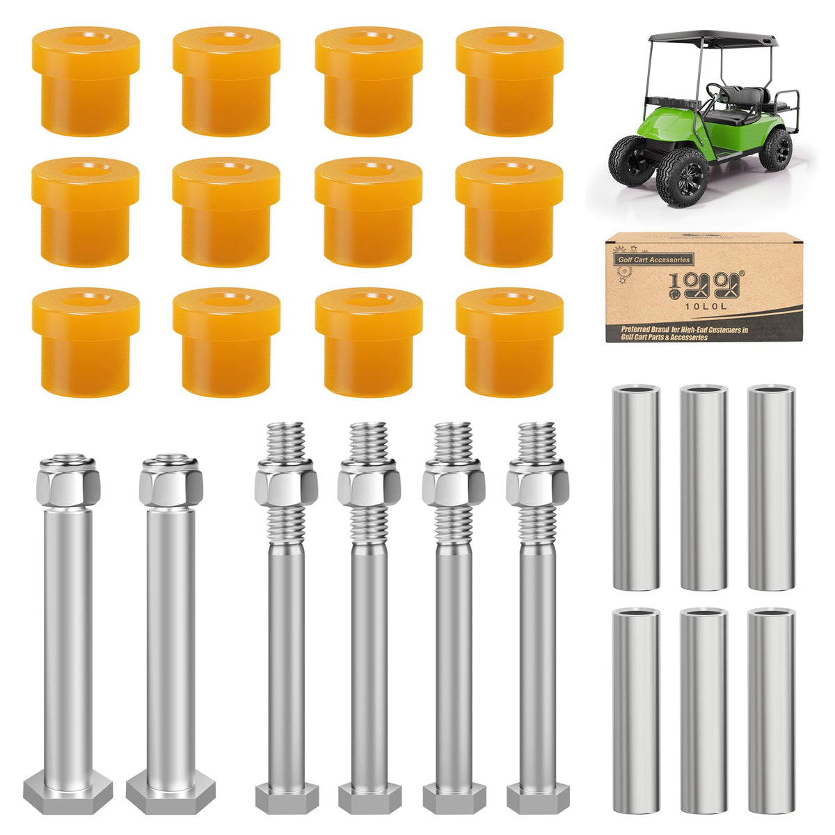 10L0L EZGO TXT rear springs kit for seamless replacement and smoother rides.
