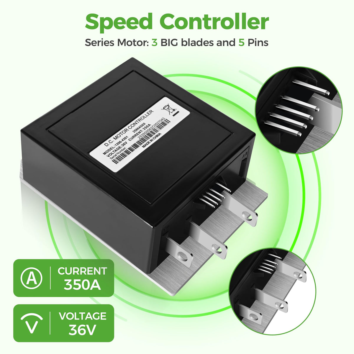 Wiring area of the EZGO TXT Medalist controller showing durable ports