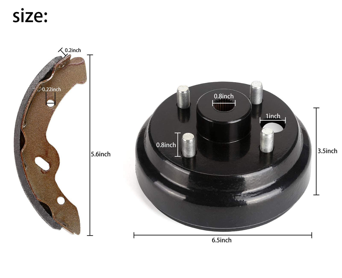 EZGO TXT castellated nut and 5/8-18 TPI torque—secure mounting