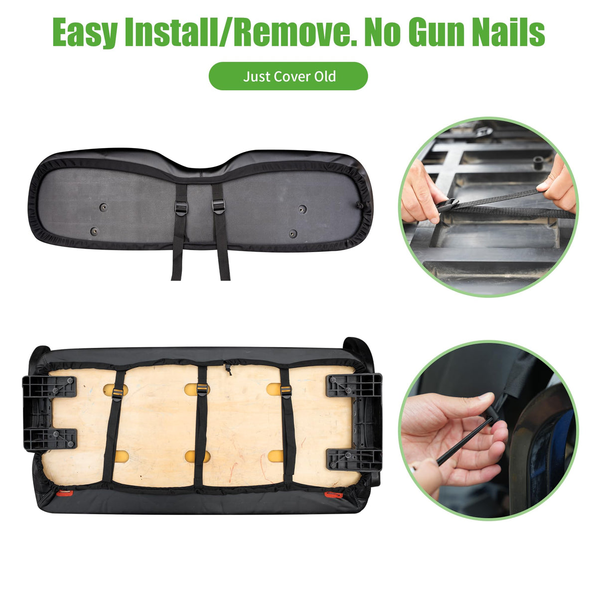 10L0L EZGO TXT Front Seat Compatibility ensures precise fit.