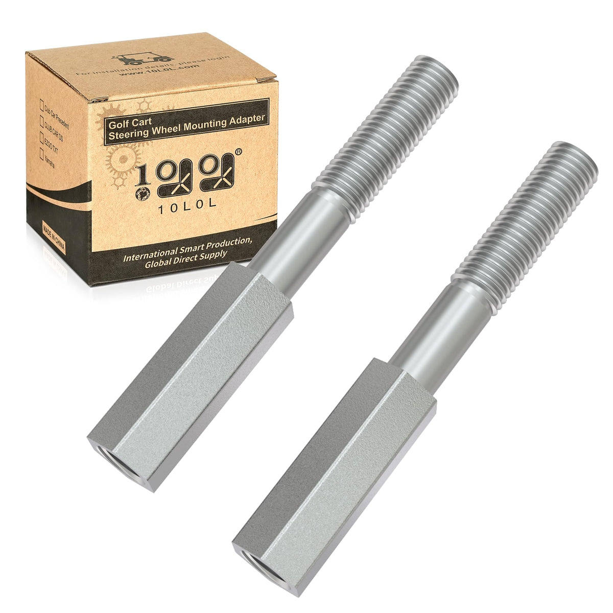 10L0L EZGO TXT shock extension rod pair for lifted Medalist carts