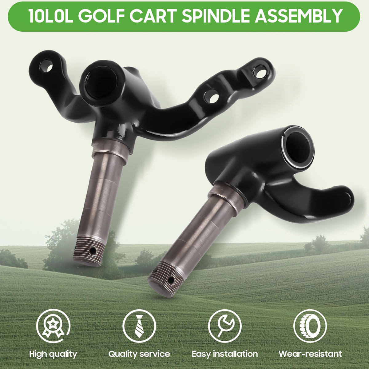 10L0L EZGO TXT right spindle assembly enhances steering stability during cornering.
