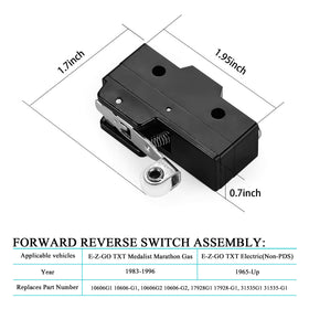 Installation diagram view of 10L0L EZGO TXT switch wiring