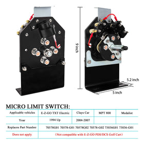 Replacement 10L0L EZGO TXT switch for 70578G01/02 and 73036G01 facilitates easy upgrade