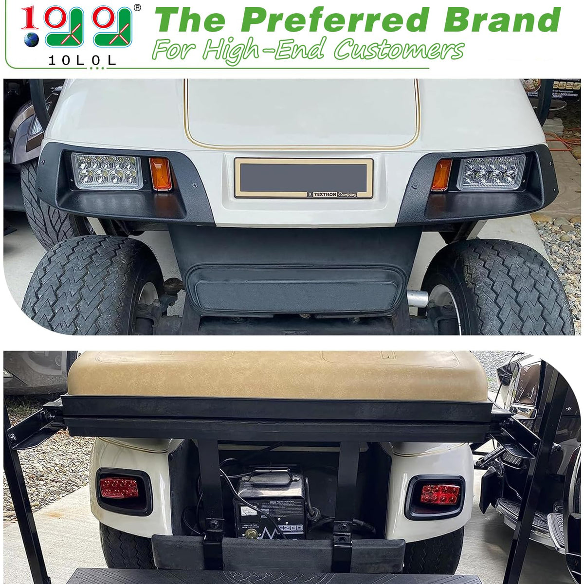 10l0l ezgo txt rear taillights enhance rear signaling for safer driving.