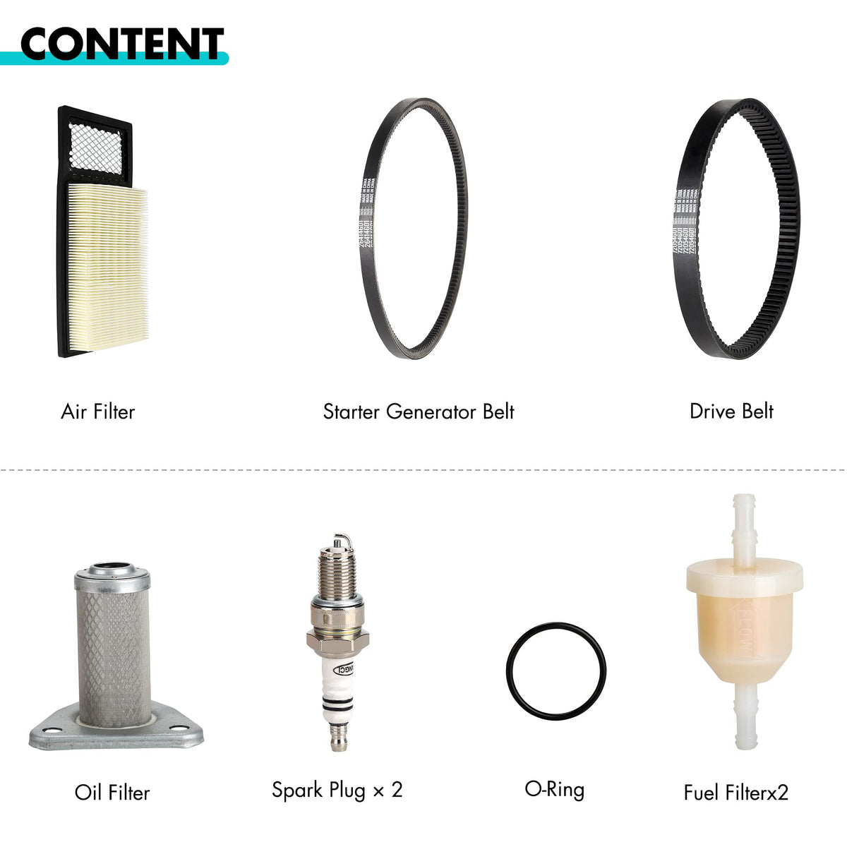 10L0L EZGO tune up kit drive belt close-up improves belt drive performance.