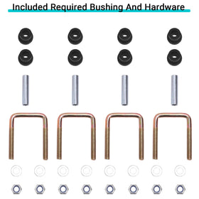10L0L EZGO TXT U-bolts and spacers included for installation.