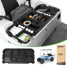 10L0L EZGO TXT underseat storage tray keeps essentials organized.