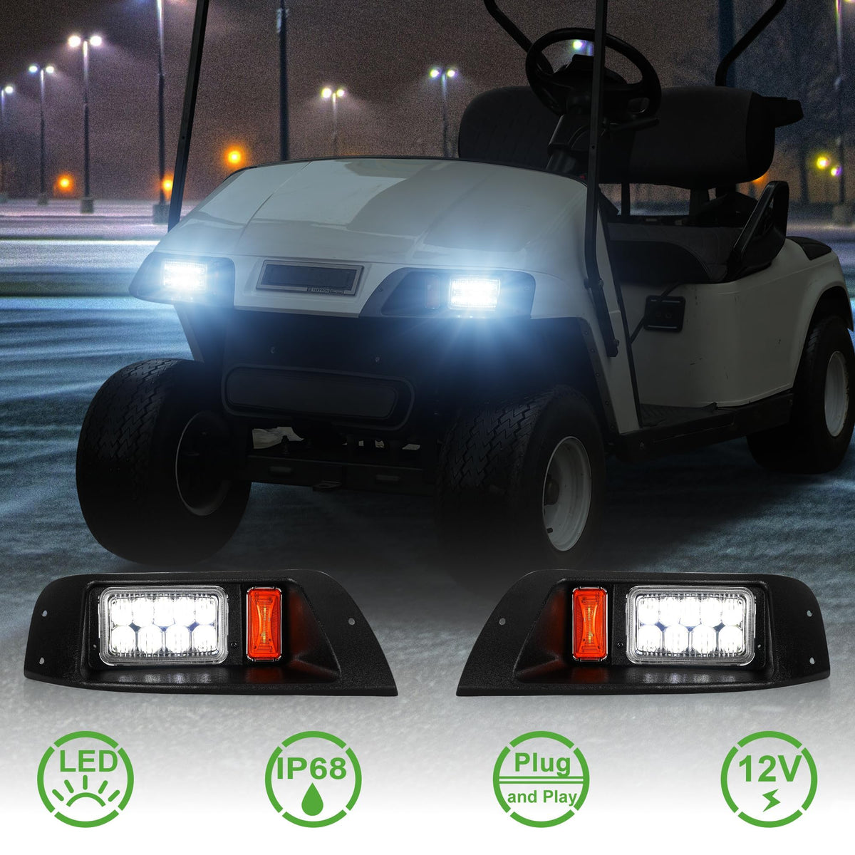 10L0L EZGO TXT weatherproof housing protecting LEDs in rain and sun
