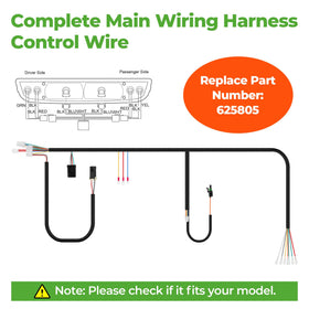 10L0L copper-conductor harness for 48V EZGO systems