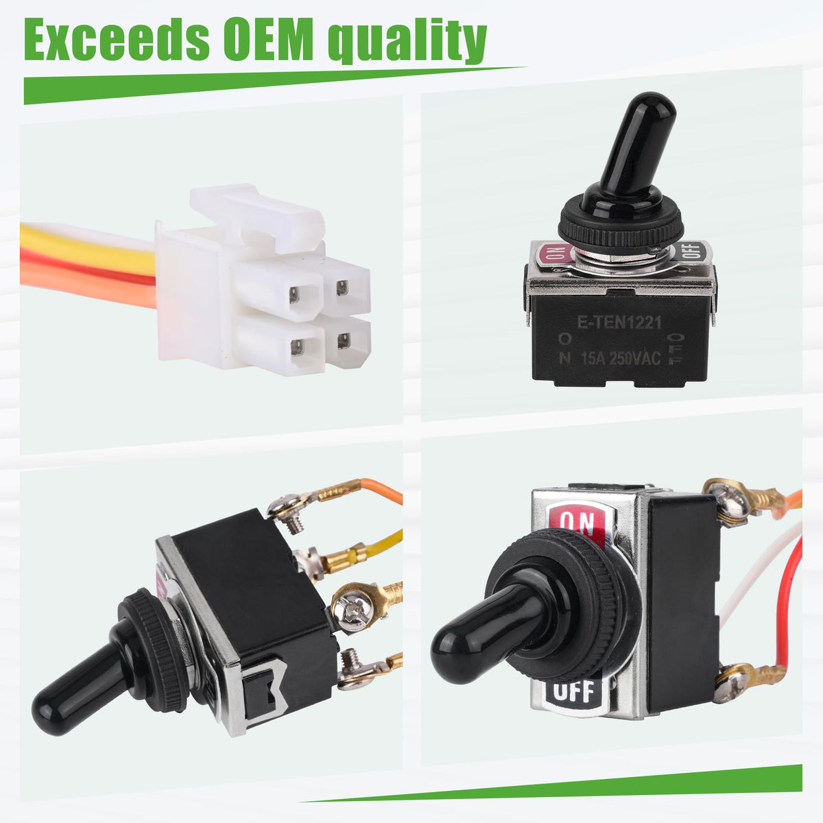 10L0L EZGO wiring kit keeps connections tidy and secure.