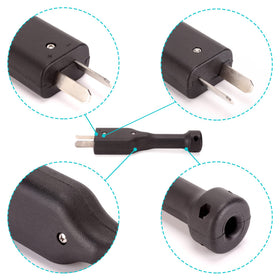 10L0L flame-retardant-cable crow-foot plug demonstrates safer charging.